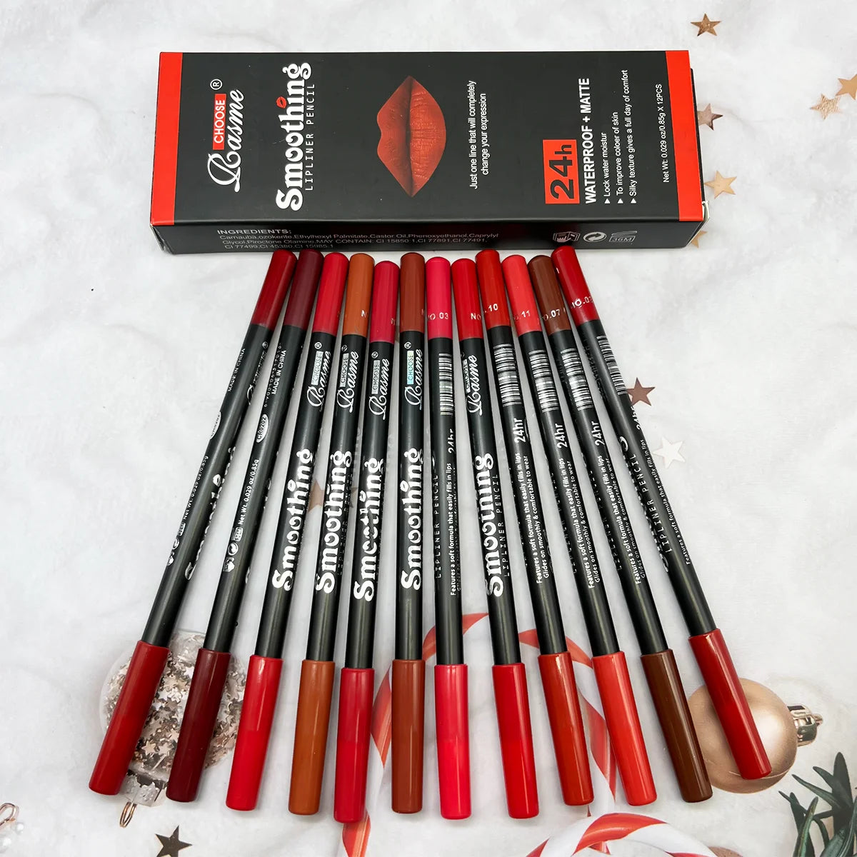 Choose Rasme Waterproof Lip Liner Set-12