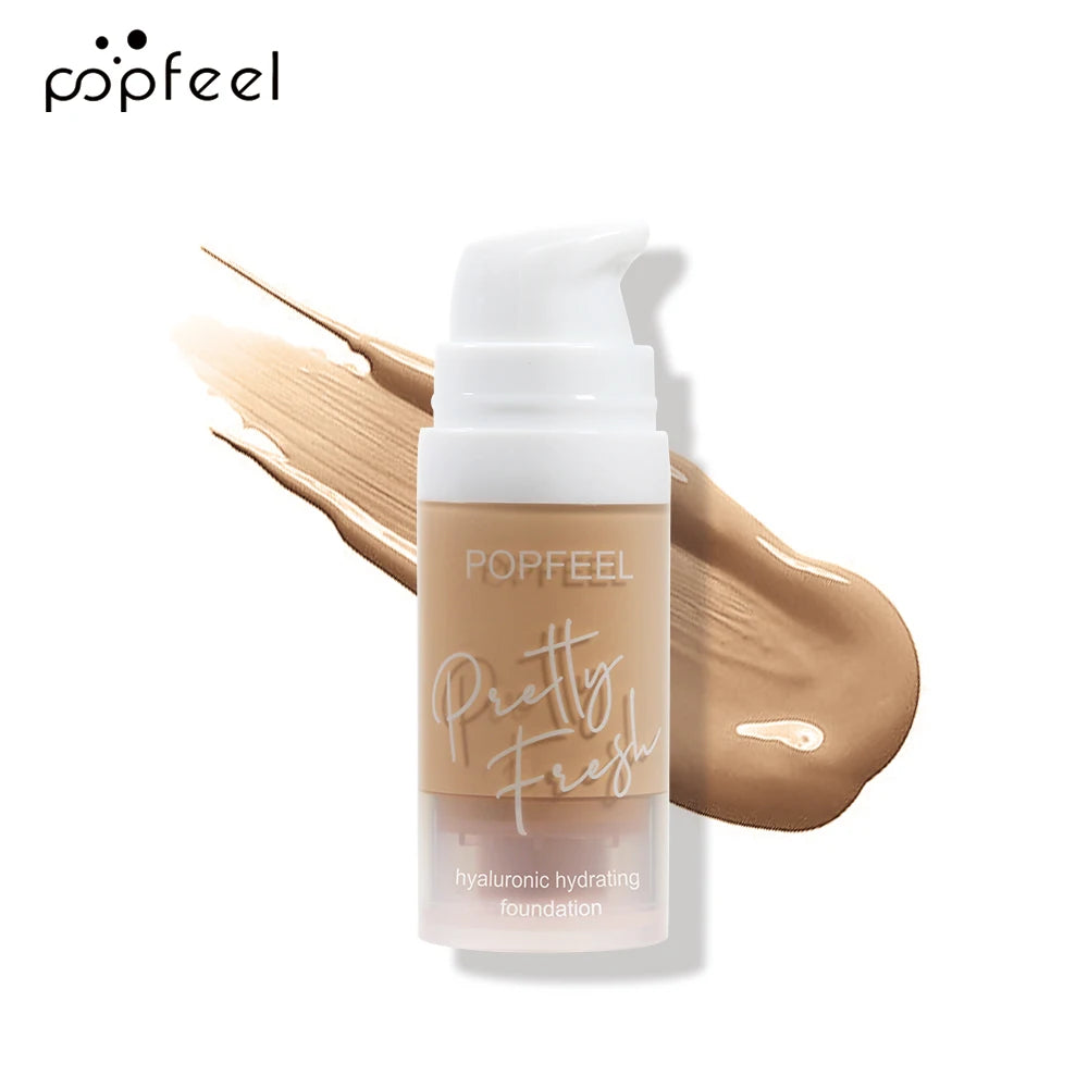POPFEEL Liquid Foundation, 1Pc Long-Wearing Face Makeup Product Moisturizing Foundation Concealer
