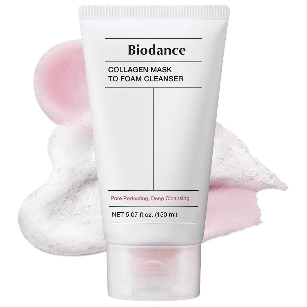 Biodance Korean Skincare Collagen Foam Cleanser - Deep Pore Cleansing & Hydration, pH-Balanced 150ml