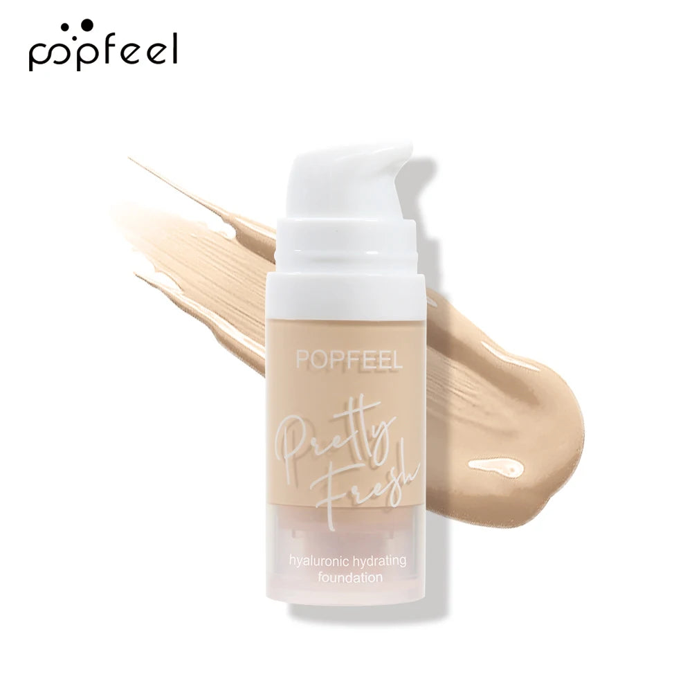 POPFEEL Liquid Foundation, 1Pc Long-Wearing Face Makeup Product Moisturizing Foundation Concealer