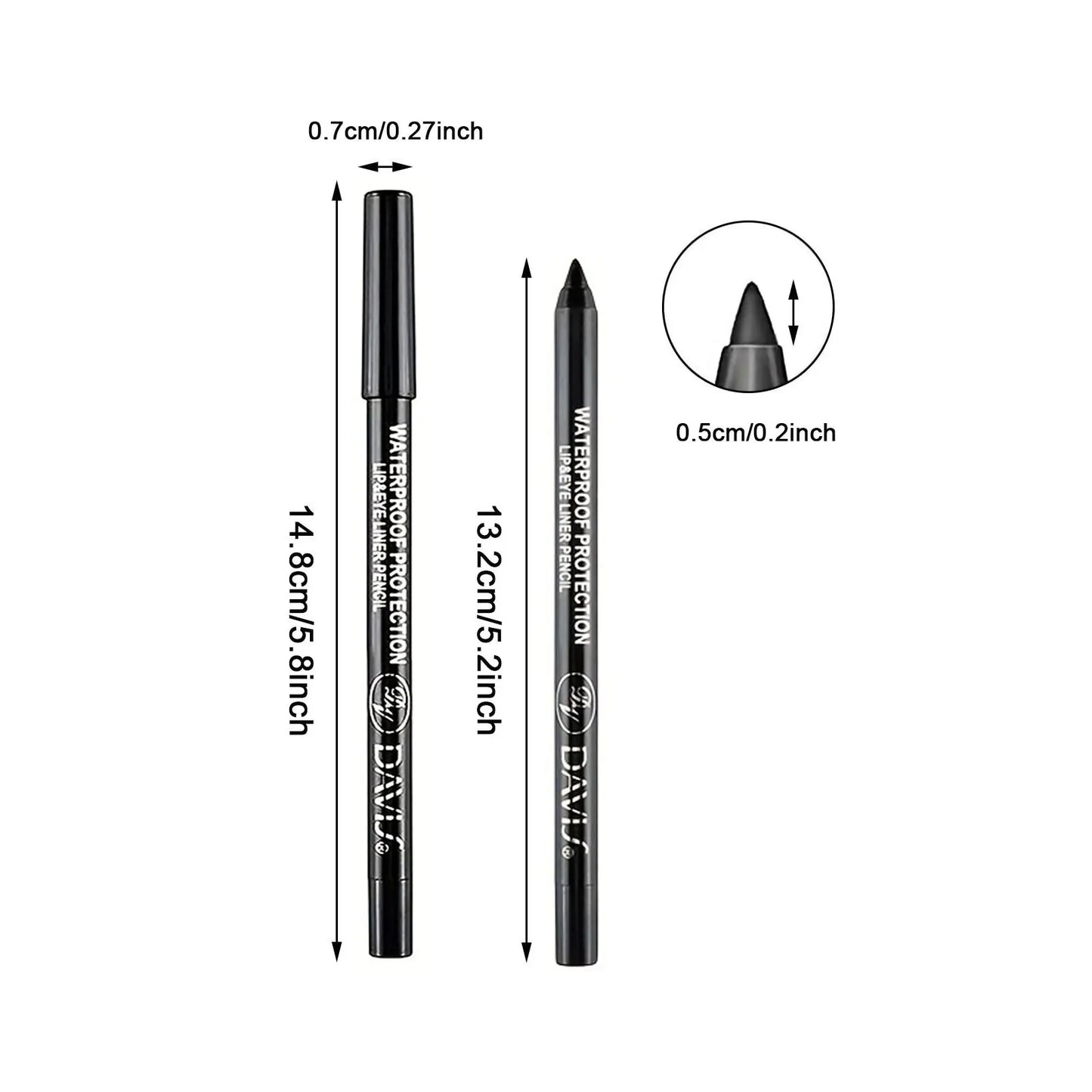 Davis Waterproof Eye & Lip Liner Pencil