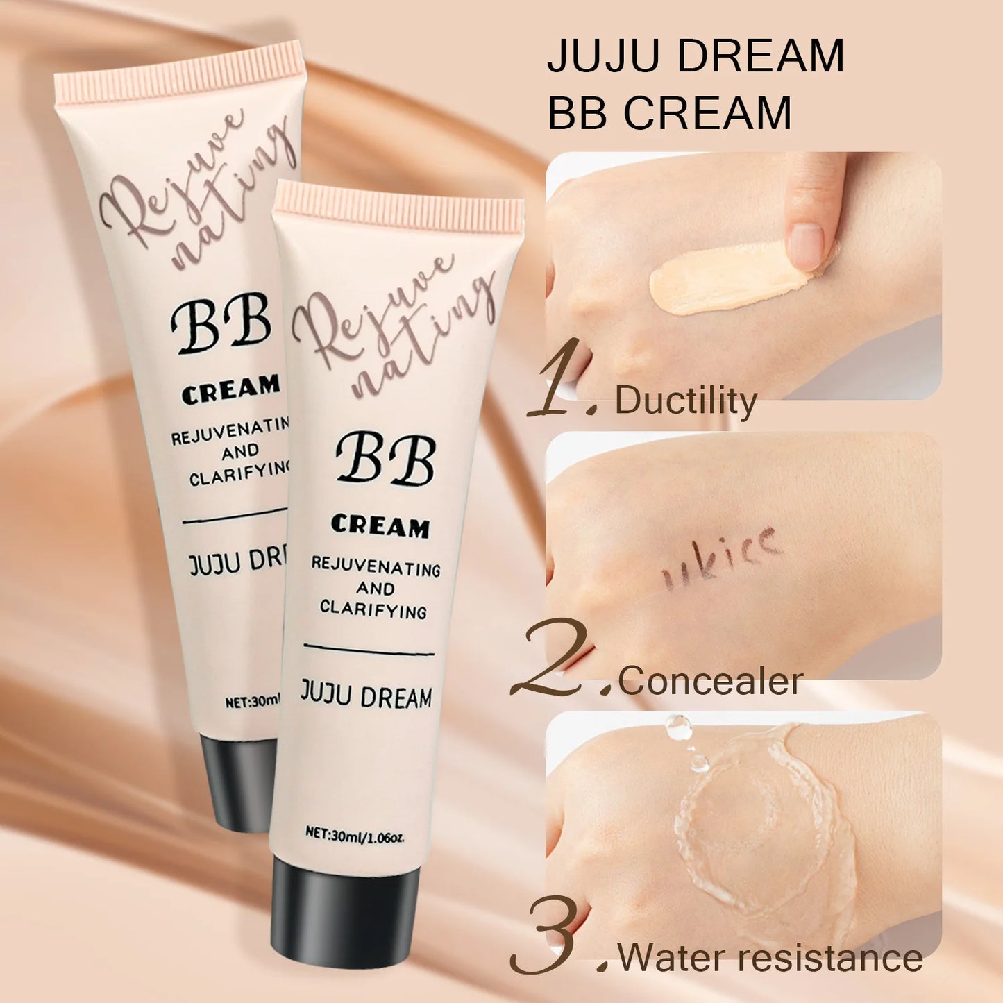 JUJU DREAM BB Cream – Rejuvenating & Clarifying Lightweight Foundation