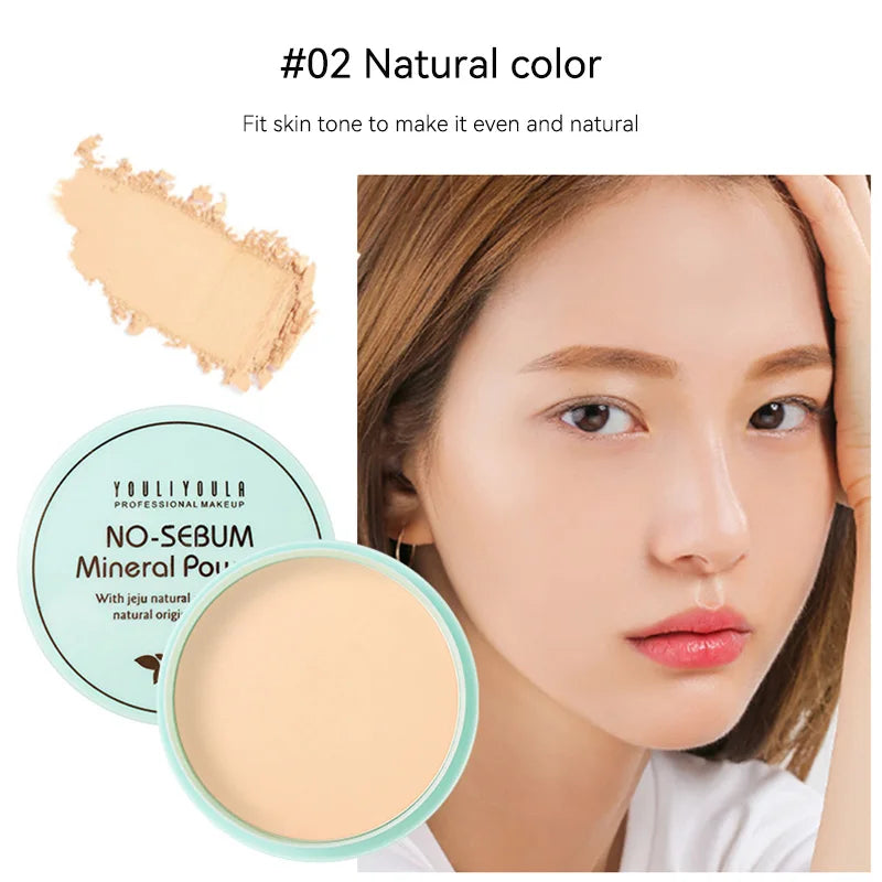 YOULIYOULA No-Sebum Mineral Powder – Oil Control & Matte Finish Setting Powder