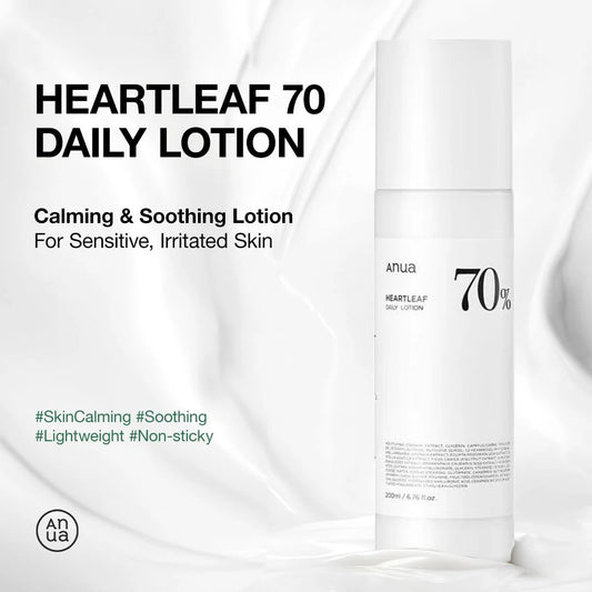 Anua Heartleaf 70% Daily Lotion – Lightweight Soothing Moisturizer