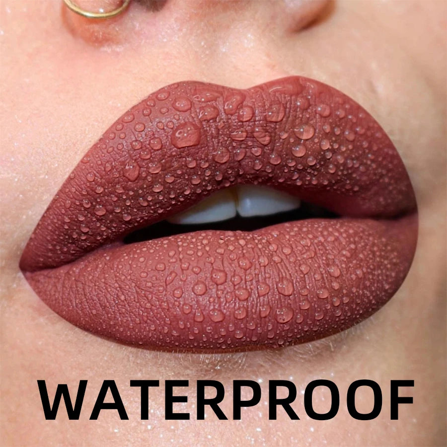 Matte Velvet Waterproof Liquid Lipstick – 19 Stunning Shades