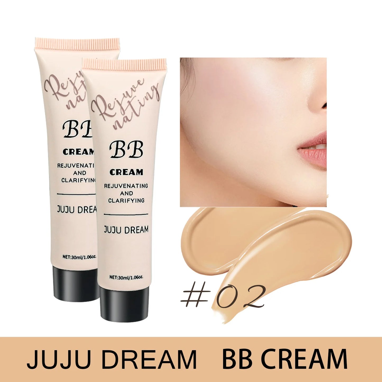 JUJU DREAM BB Cream – Rejuvenating & Clarifying Lightweight Foundation
