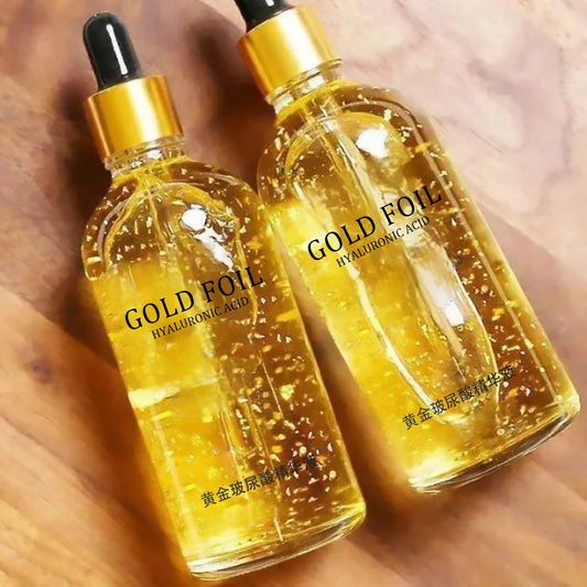Gold Foil Hyaluronic Acid Serum – 24K Gold Moisturizing Essence