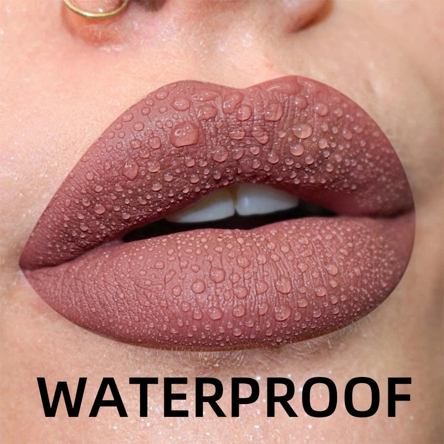 Matte Velvet Waterproof Liquid Lipstick – 19 Stunning Shades