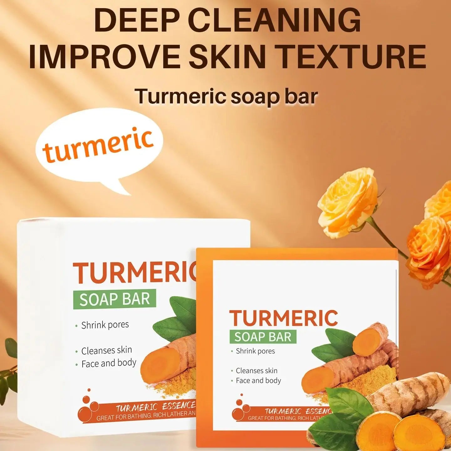 Turmeric Soap Bar – Deep Cleansing & Brightening Face and Body Soap