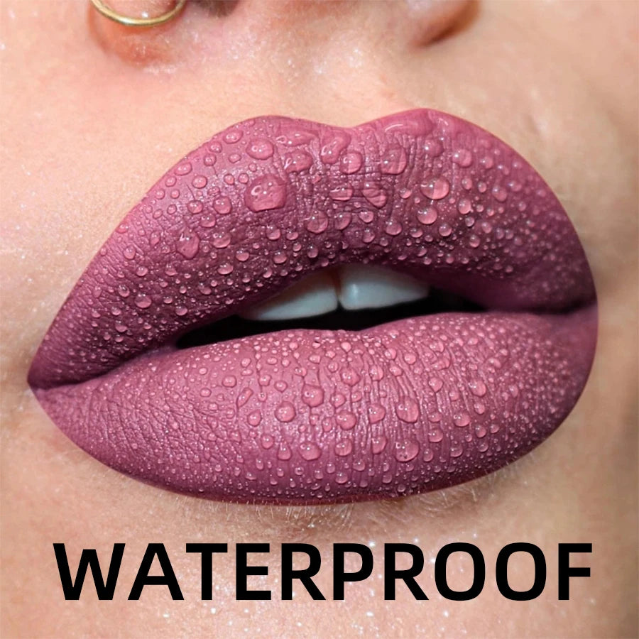 Matte Velvet Waterproof Liquid Lipstick – 19 Stunning Shades