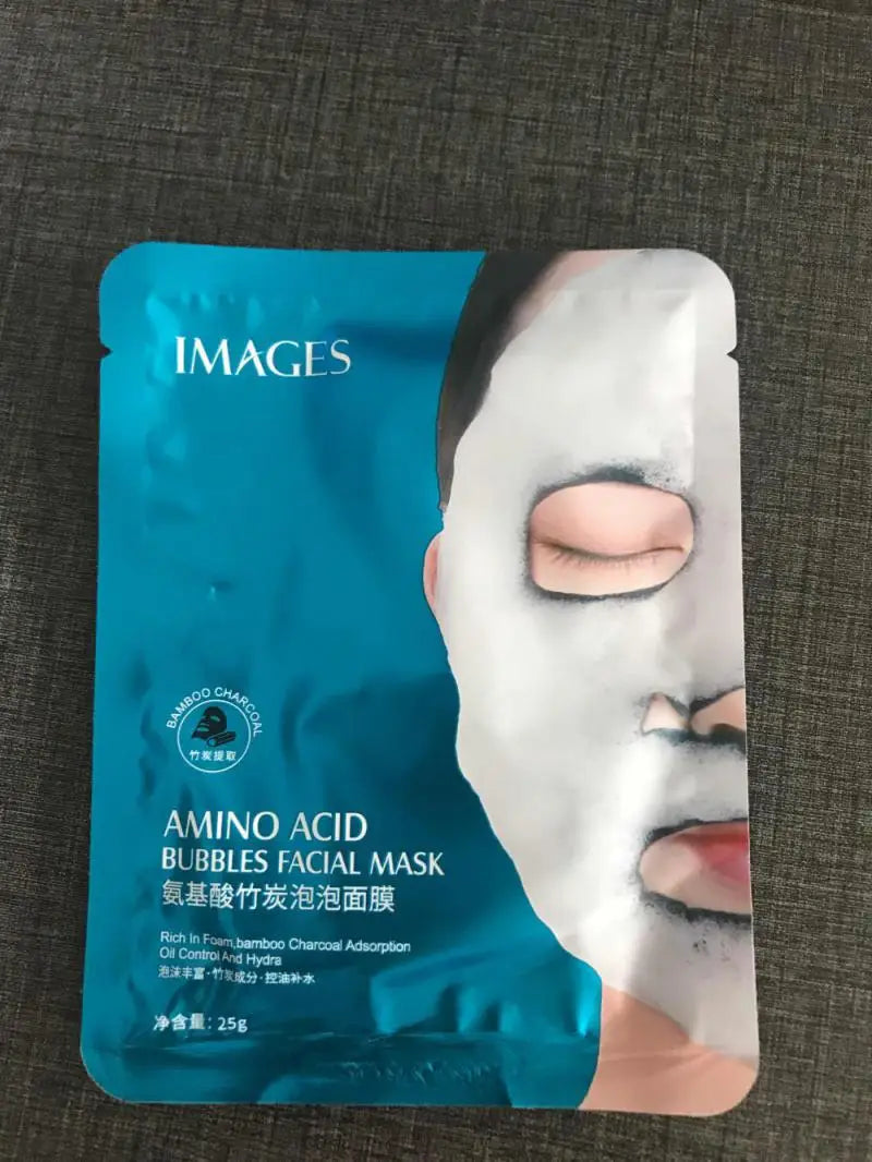 1~10PCS Oxygen Bubble Mask Black Sea Salt Moisturizing Bubble Facial Mask Deep Cleansing Skin Rejuvenation Shrink Pore Oil