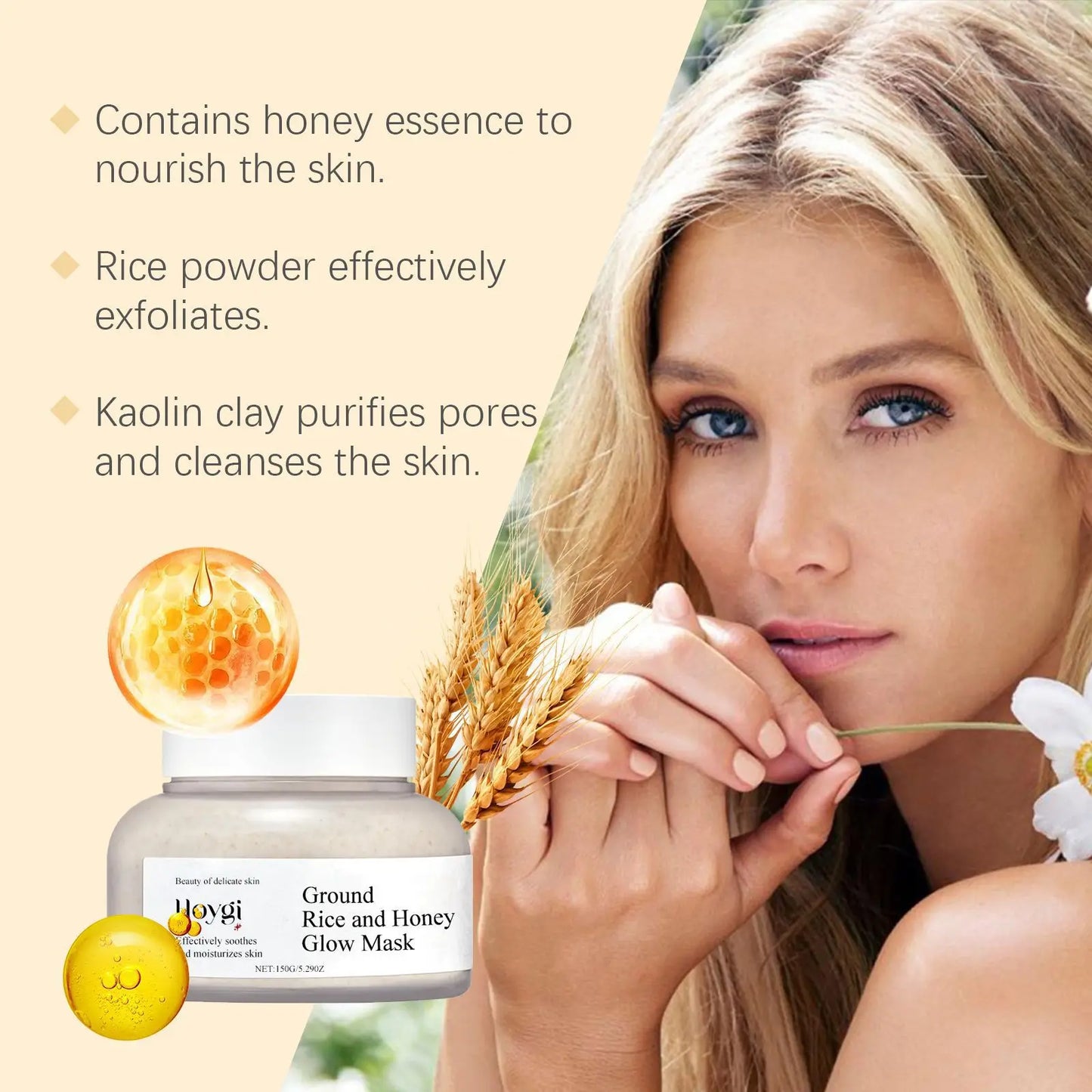 Hoygi Rice & Honey Glow Mask