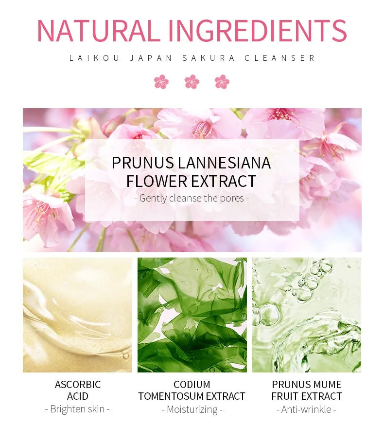 Sakura Cleanser – Repairing, Deep Cleansing & Moisturizing (50g)