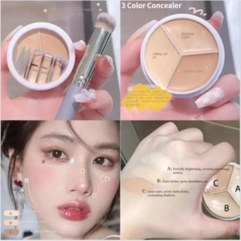 3 Color Concealer Palette