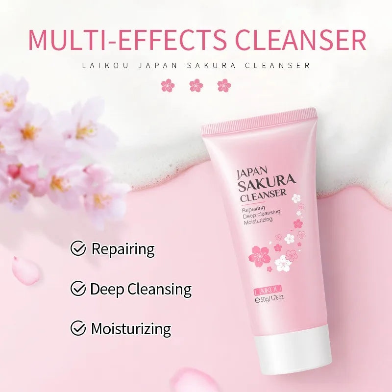 Sakura Cleanser – Repairing, Deep Cleansing & Moisturizing (50g)