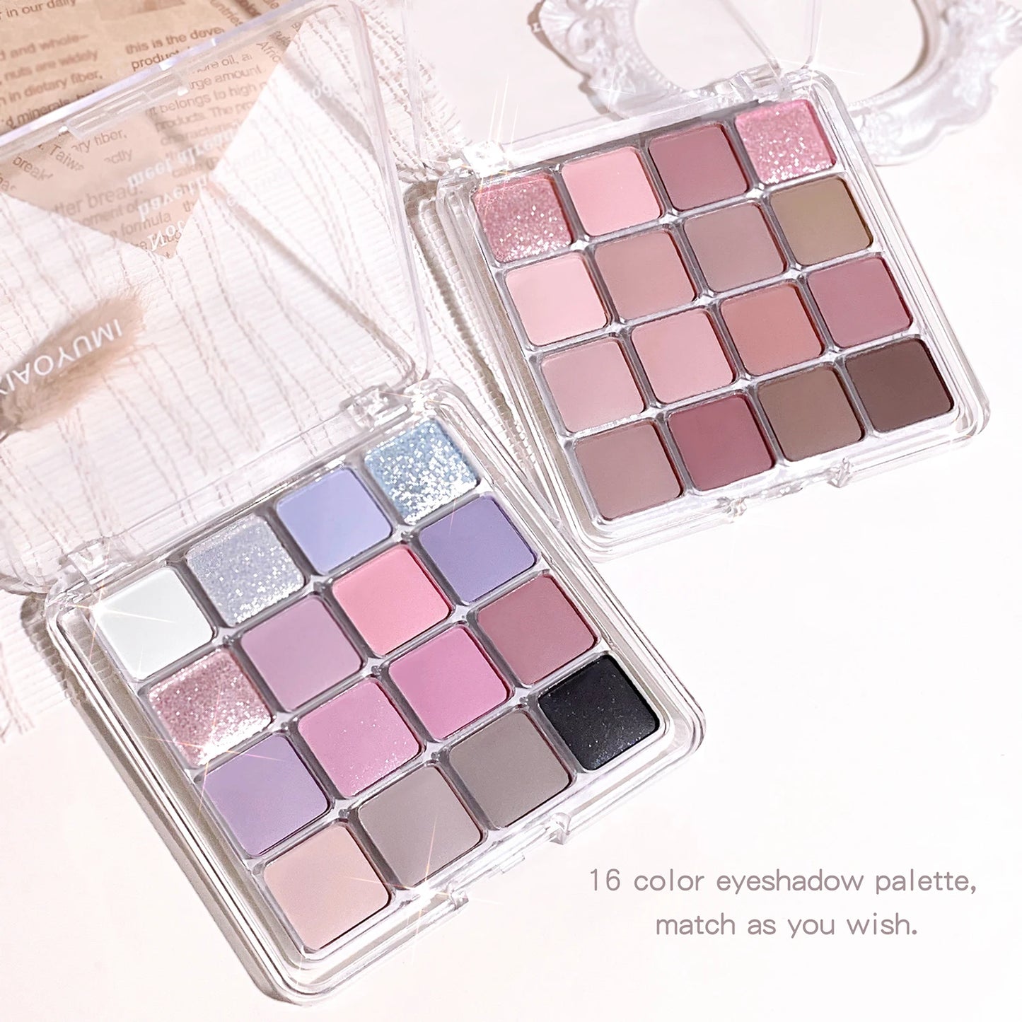 XIAOYUMI 16-Color Eyeshadow Palette