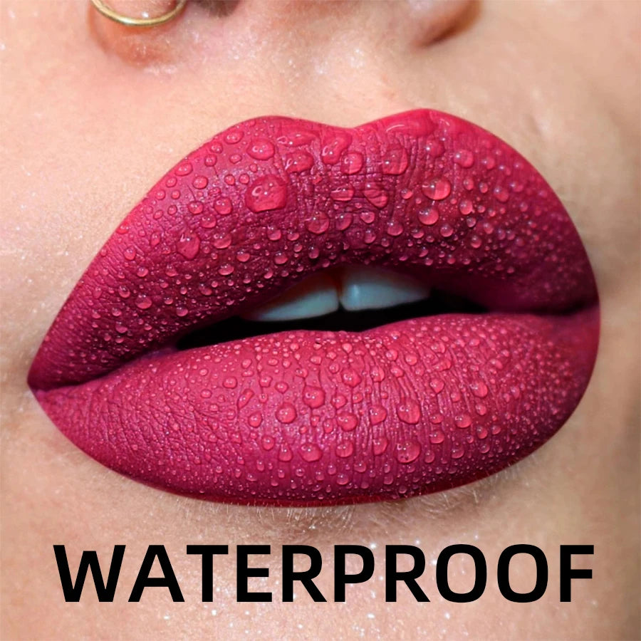 Matte Velvet Waterproof Liquid Lipstick – 19 Stunning Shades