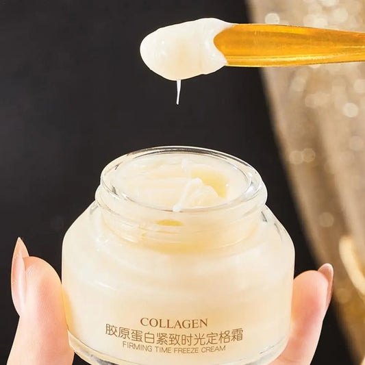 Collagen-Gesichtscreme – Straffende und festigende Creme – Feuchtigkeitsspendend, aufhellend, reduziert Falten und feine Linien – für einen strahlenden Teint