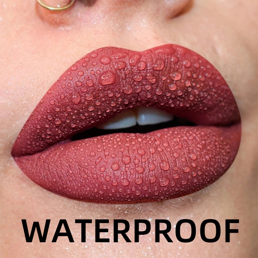 Matte Velvet Waterproof Liquid Lipstick – 19 Stunning Shades