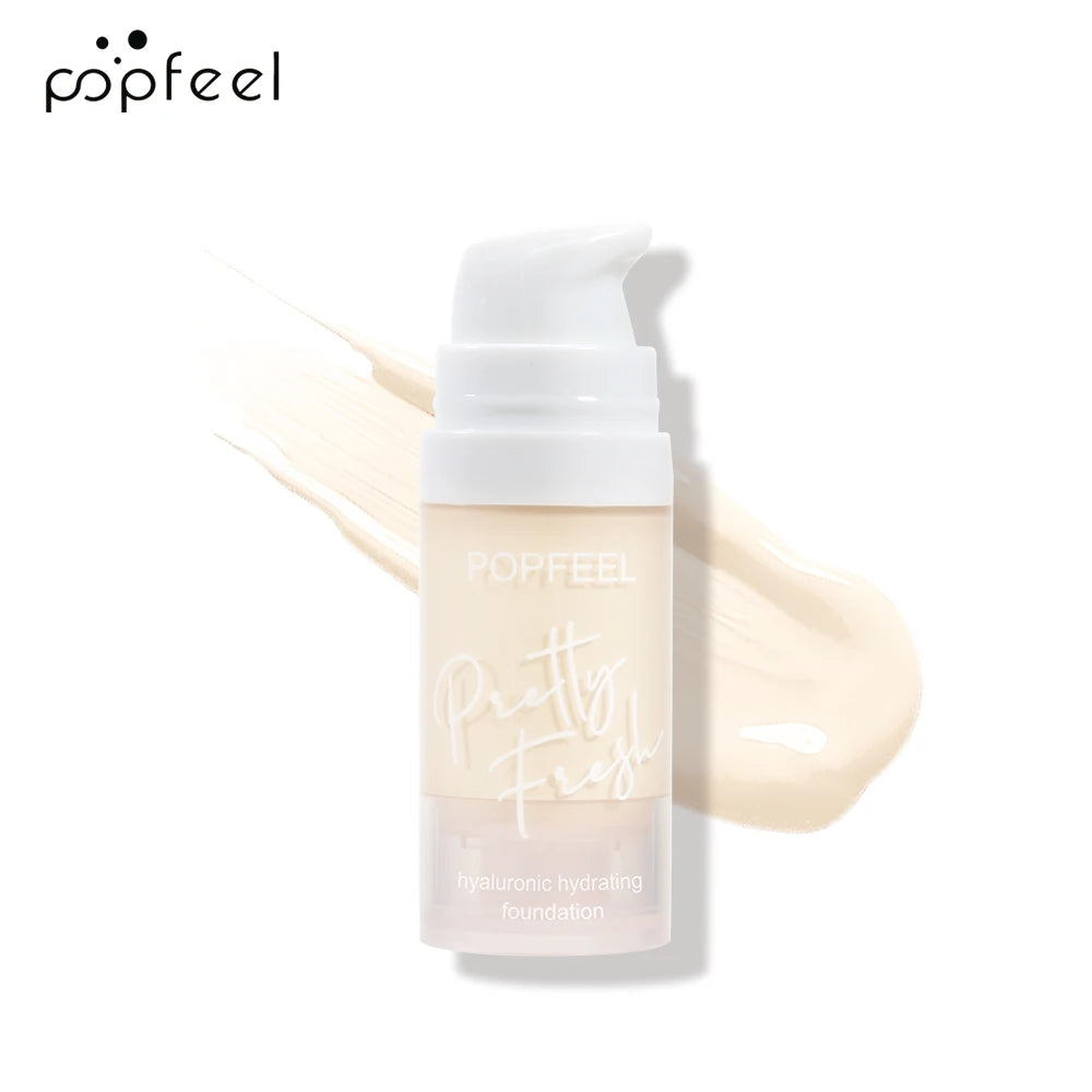 POPFEEL Liquid Foundation, 1Pc Long-Wearing Face Makeup Product Moisturizing Foundation Concealer