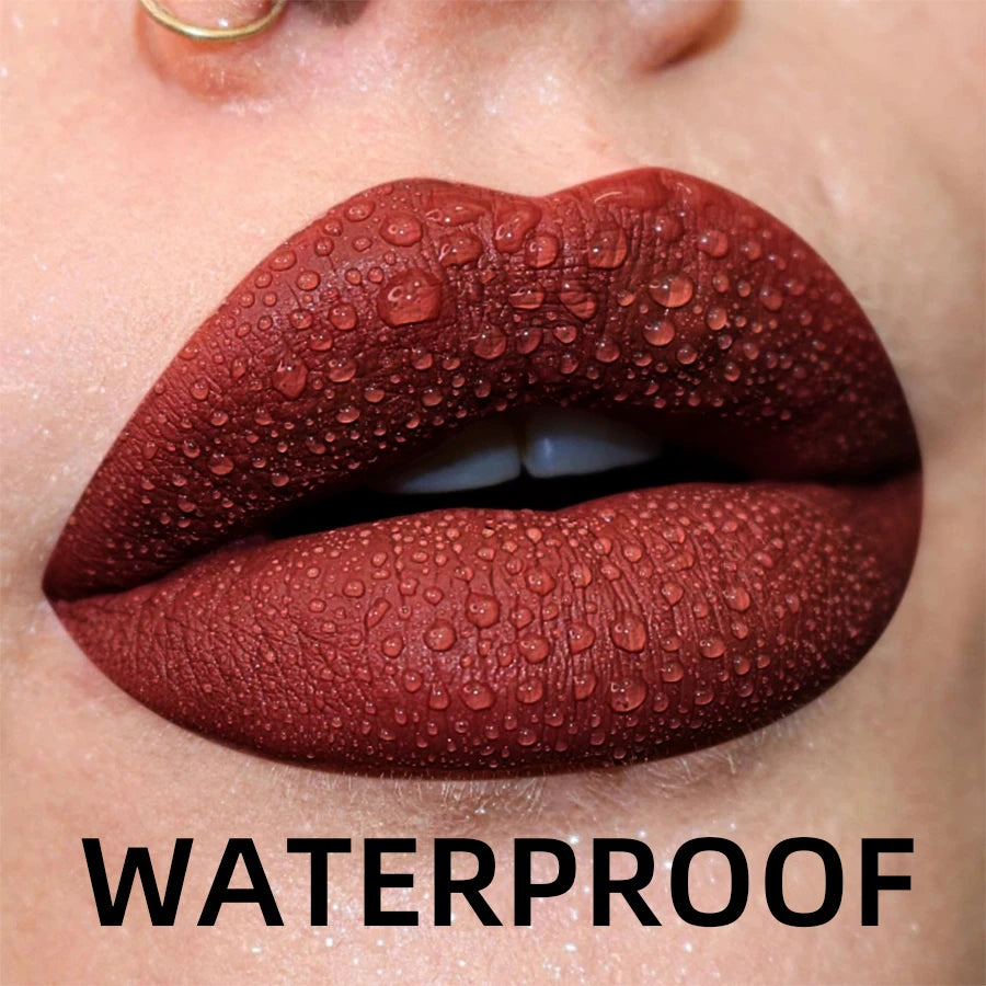 Matte Velvet Waterproof Liquid Lipstick – 19 Stunning Shades