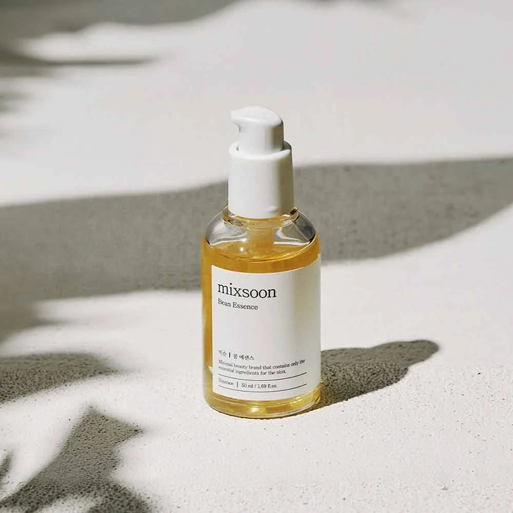Mixsoon bean essence exfoliating moisturizing hydrating Korean skin care glass muscle hyaluronic acid essence deep hydrating