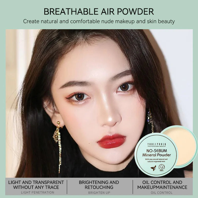 YOULIYOULA No-Sebum Mineral Powder – Oil Control & Matte Finish Setting Powder
