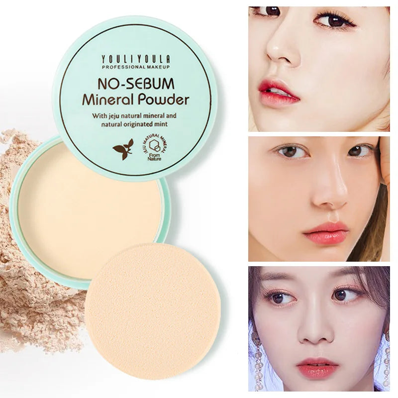 YOULIYOULA No-Sebum Mineral Powder – Oil Control & Matte Finish Setting Powder