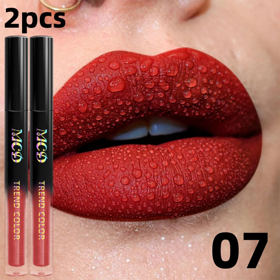 Matte Velvet Waterproof Liquid Lipstick – 19 Stunning Shades