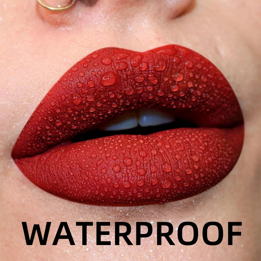Matte Velvet Waterproof Liquid Lipstick – 19 Stunning Shades