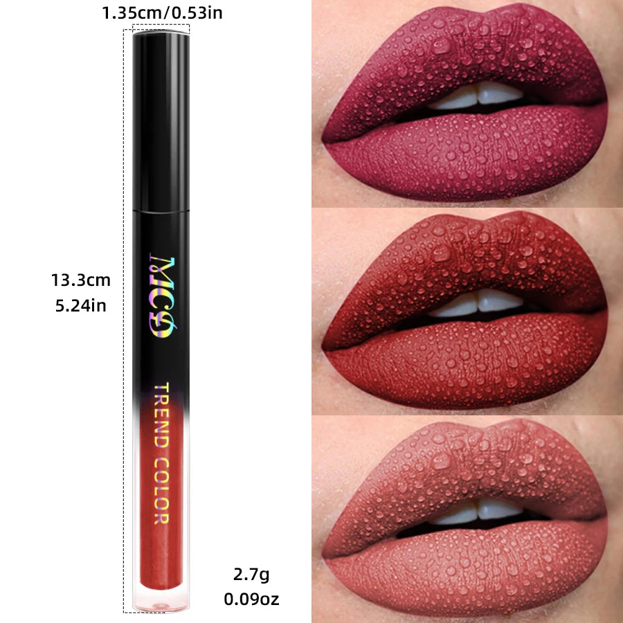 Matte Velvet Waterproof Liquid Lipstick – 19 Stunning Shades