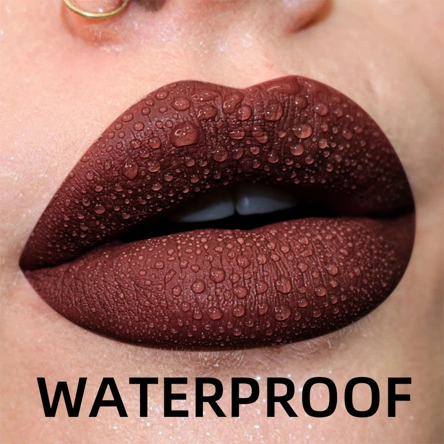 Matte Velvet Waterproof Liquid Lipstick – 19 Stunning Shades