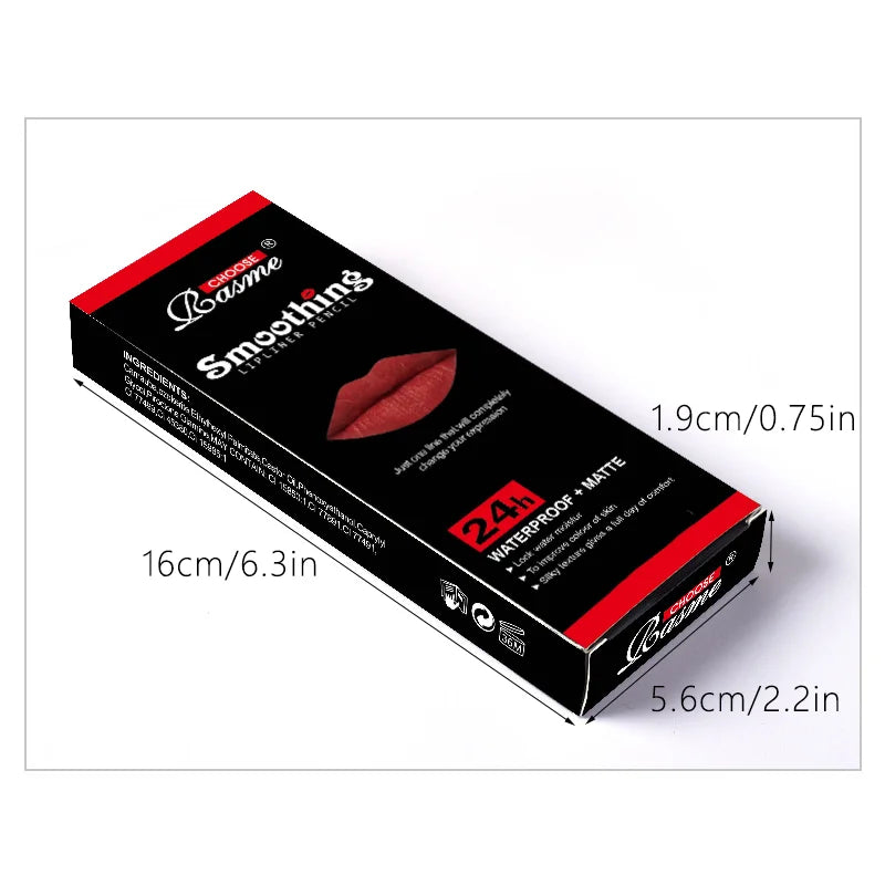 Choose Rasme Waterproof Lip Liner Set-12
