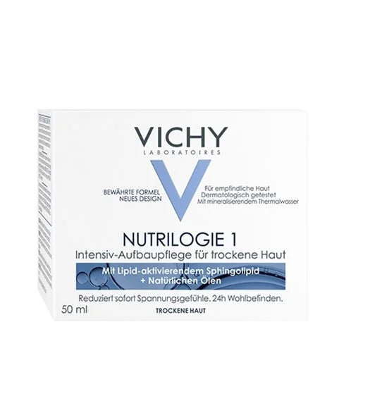 Vichy Nutrilogie 1 Cream - Intensive Nourishing Care for Dry Skin