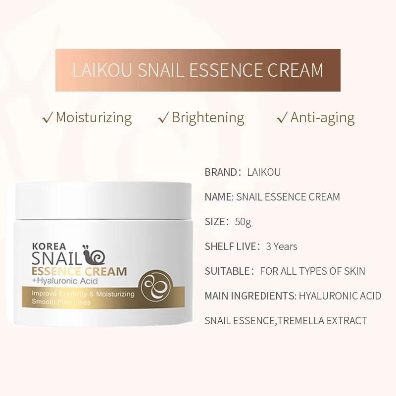 Korea Snail Essence Cream with Hyaluronic Acid