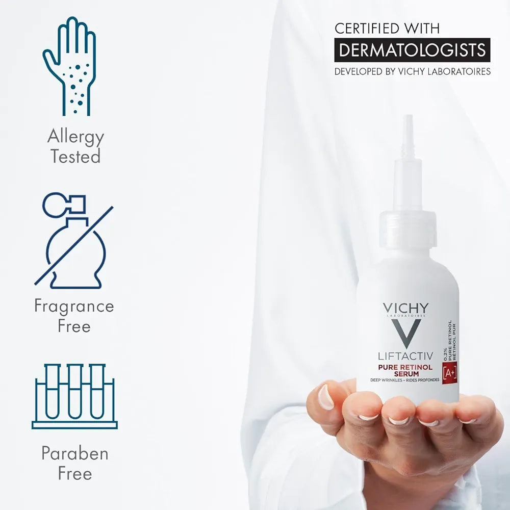 Vichy Liftactiv Pure Retinol Serum - Deep Wrinkles & Renewal Care