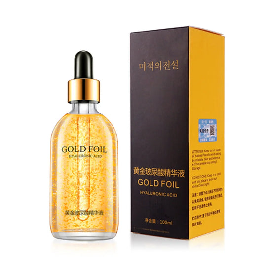 Gold Foil Hyaluronic Acid Serum – 24K Gold Moisturizing Essence