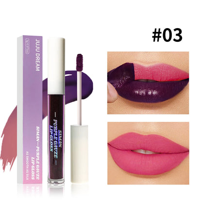 Siman Purple Glaze Lip Gloss – Peel Off Tint