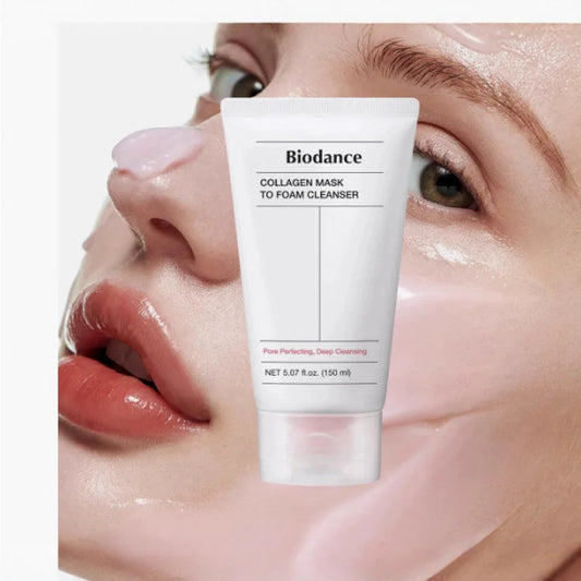 Biodance Korean Skincare Collagen Foam Cleanser - Deep Pore Cleansing & Hydration, pH-Balanced 150ml