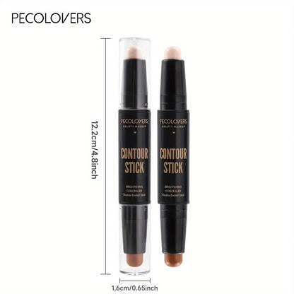 Contouring Stick with Double-headed Concealer Highlighter for Three-dimensional Nose Bridge Shadow V Face High Nose Bridge