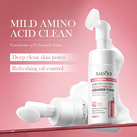 SADOER Coenzyme Q10 Cleanser Foam – Double Amino Acid Formula