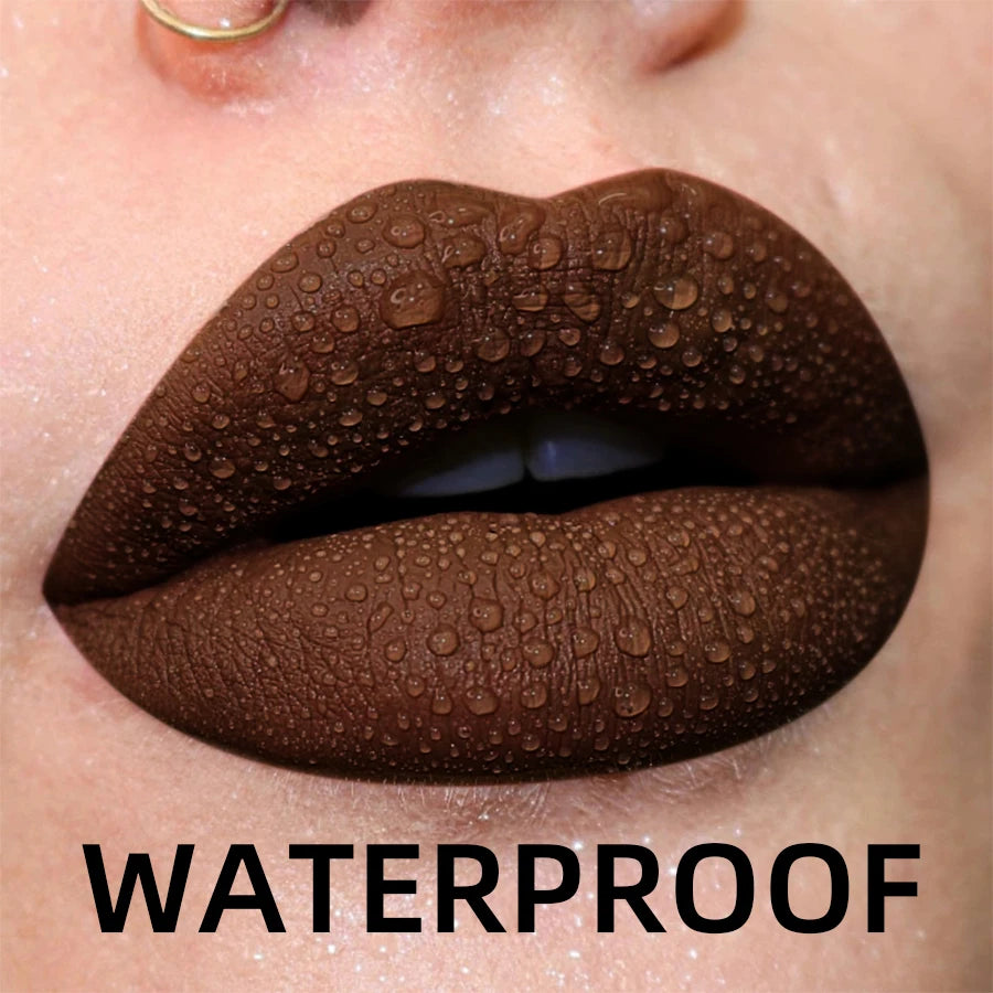 Matte Velvet Waterproof Liquid Lipstick – 19 Stunning Shades