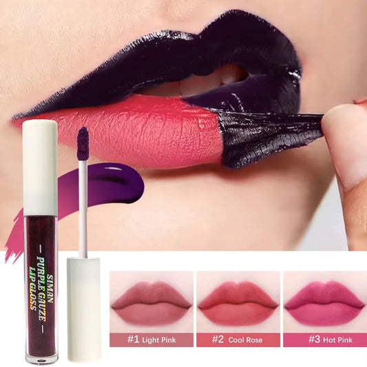 Siman Purple Glaze Lip Gloss – Peel Off Tint