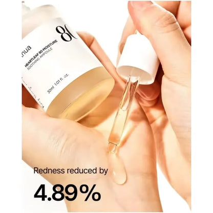 Anua Heartleaf 80 Soothing Ampoule Hydration Facial Serum for Glass Skin Gentle Formula with Panthenol Hyaluronic Acid NonGreasy