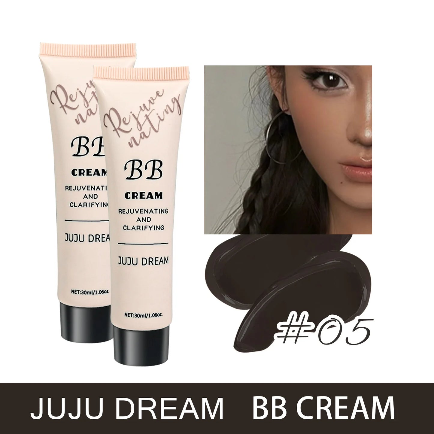 JUJU DREAM BB Cream – Rejuvenating & Clarifying Lightweight Foundation