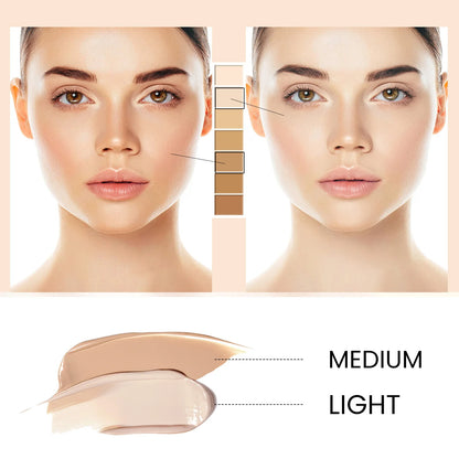 CC Foundation Creme – Natürliche, feuchtigkeitsspendende, wasserfeste, aufhellende Foundation mit Abdeckwirkung, kaschiert Unreinheiten, kontrolliert den Ölglanz und sorgt für langanhaltendes Make-up.