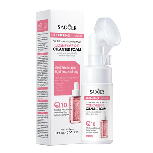 SADOER Coenzyme Q10 Cleanser Foam – Double Amino Acid Formula