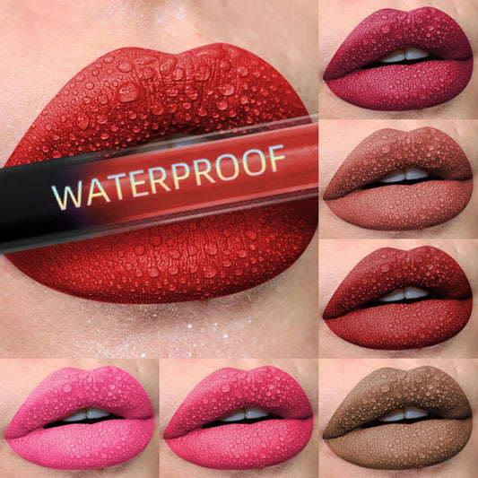 Matte Velvet Waterproof Liquid Lipstick – 19 Stunning Shades