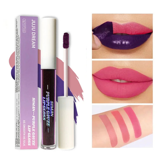 Siman Purple Glaze Lip Gloss – Peel Off Tint