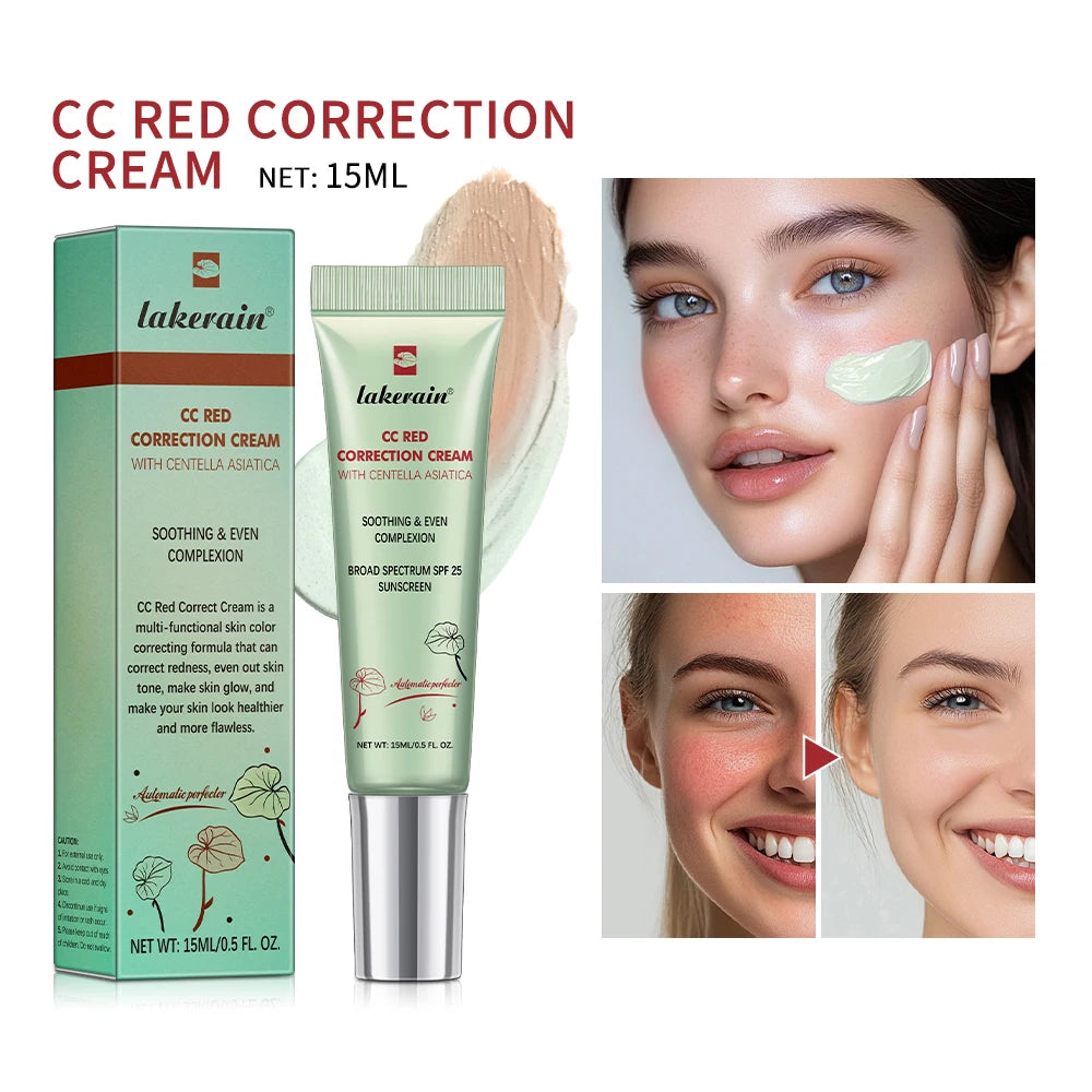 3er-Pack CC Cream Farbwechsel-Flüssig-Foundation mit Centella-Extrakt, koreanischer High Coverage Foundation, Foundation-Creme für das Gesicht, Make-up-Grundlage